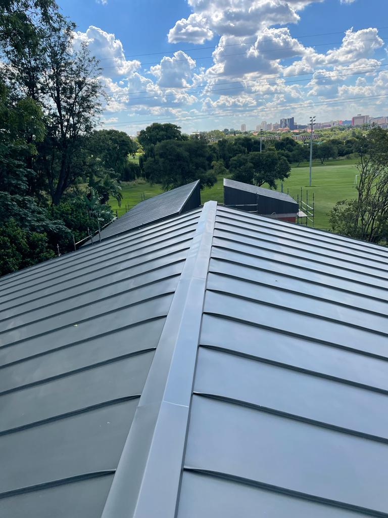 Rheinzink graphite grey application to roof and facade